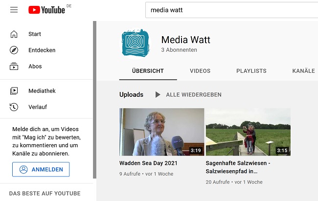 Youtube Kanal WSF-MediaWatt